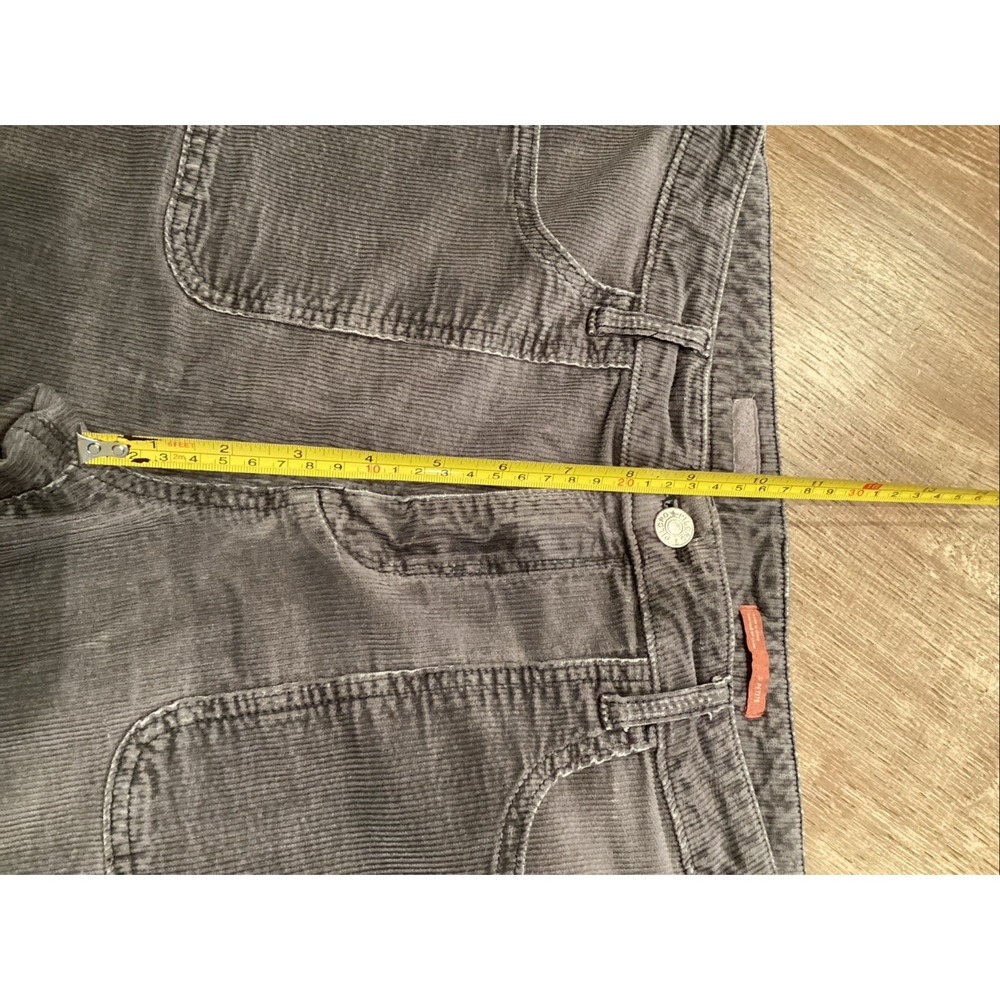 Anthropologie Pilcro 31 Icon Flare Corduroy Pants Jeans Gray Cords 27 28 Inseam - Picture 7 of 9